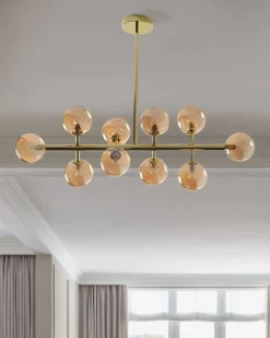 Lampadario RAMIS Metallo Oro