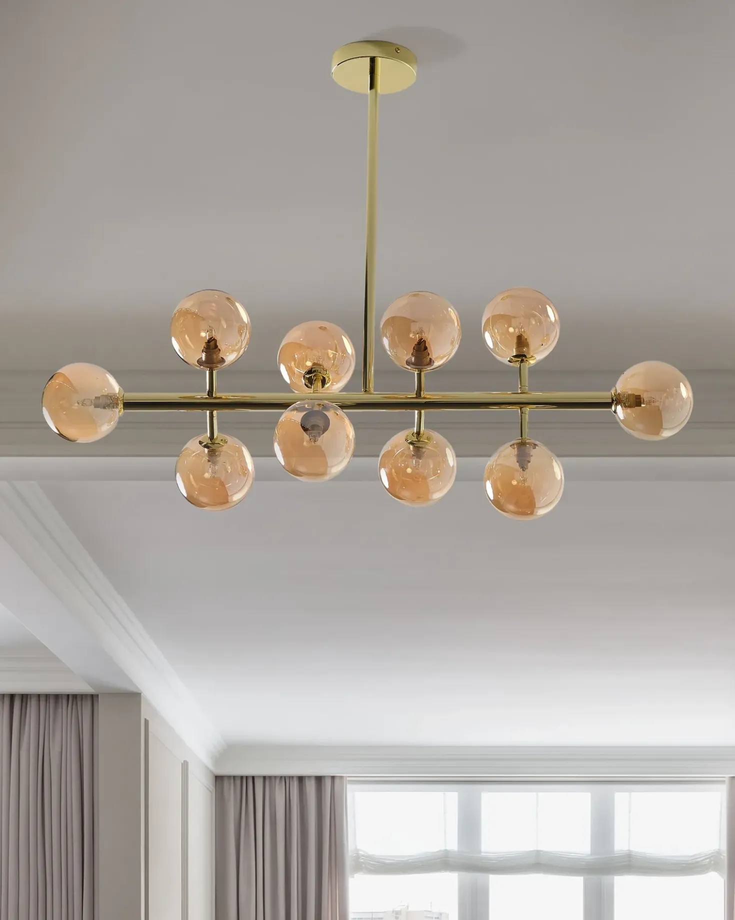 Lampadario RAMIS Metallo Oro