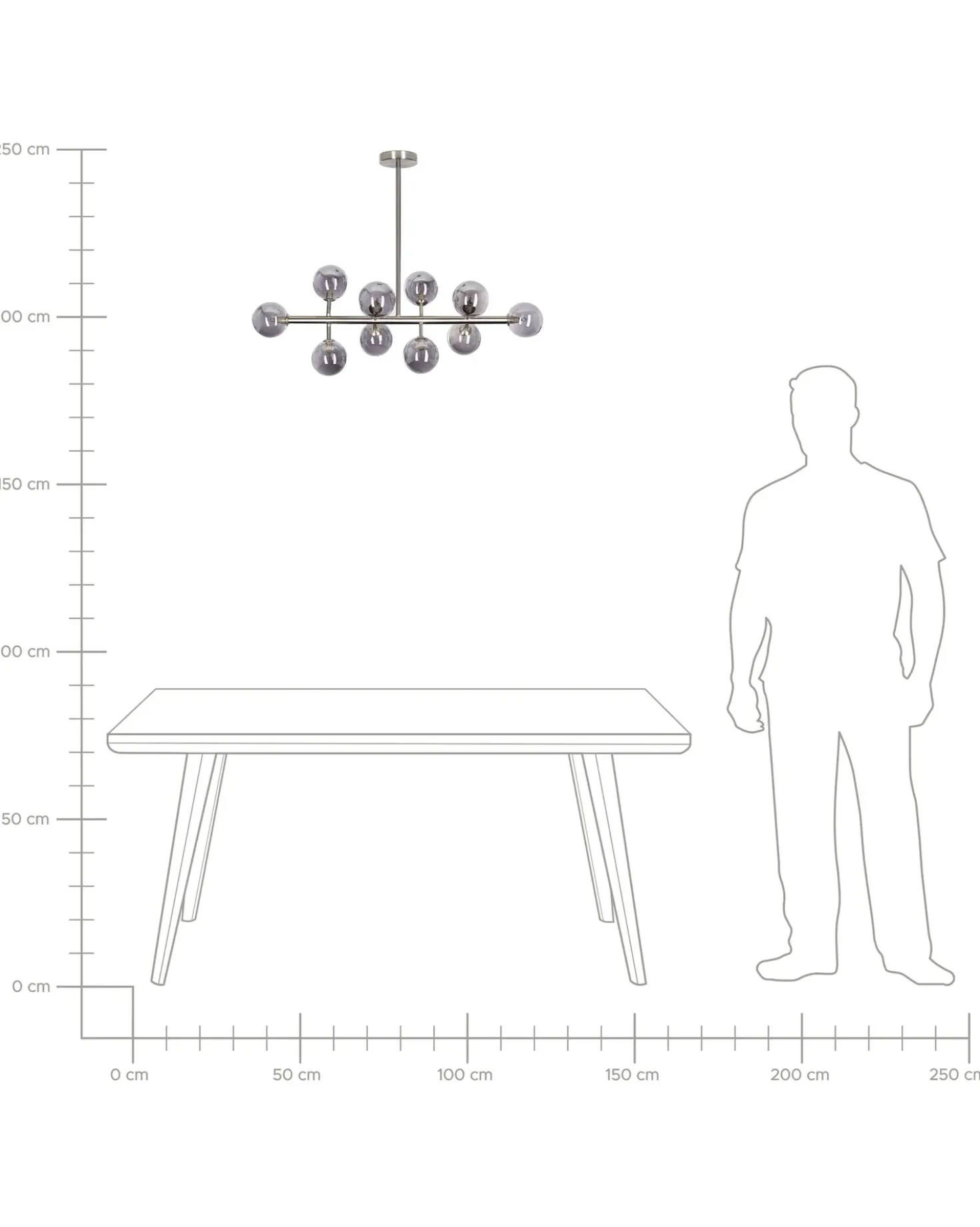 Lampadario RAMIS Metallo Argento