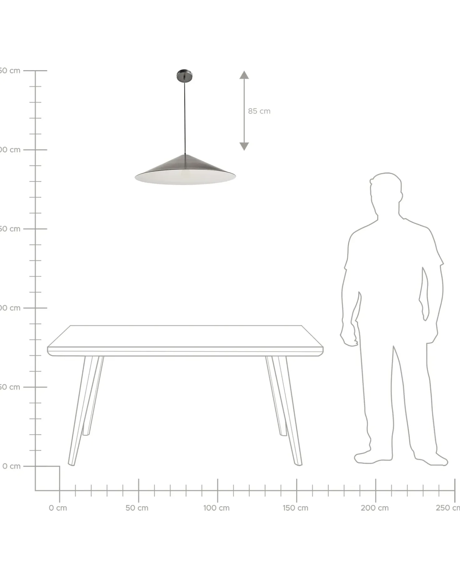 Lampadario RASPACULO Metallo Nero