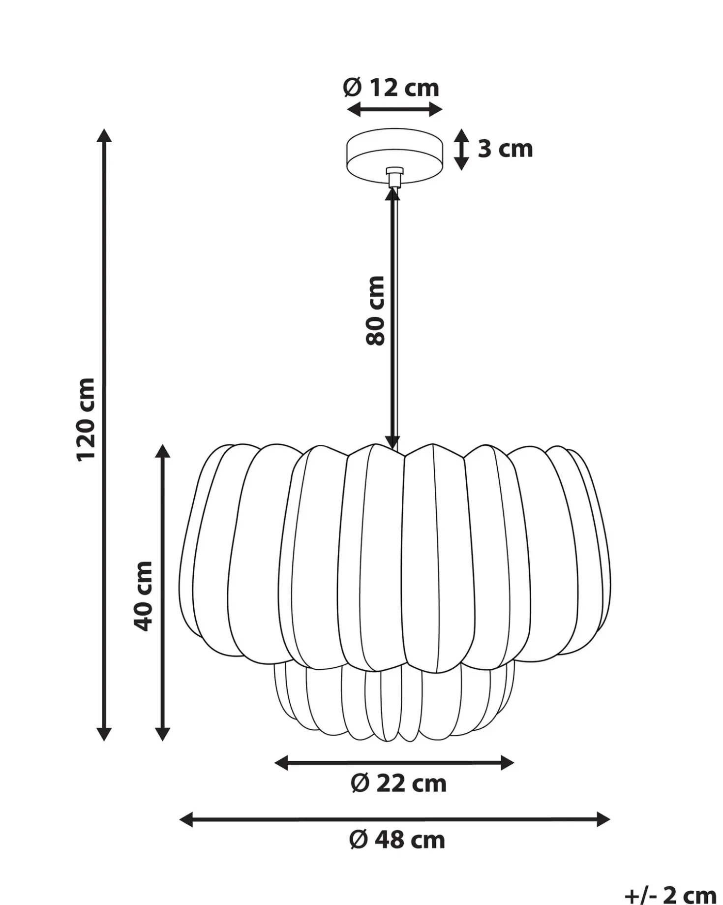 Lampadario SAISI Corda di carta Beige