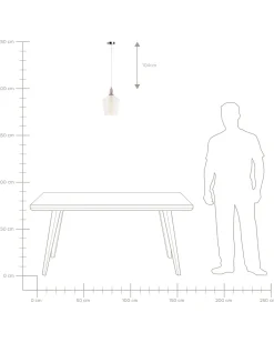 Lampadario SANTON Vetro Oro
