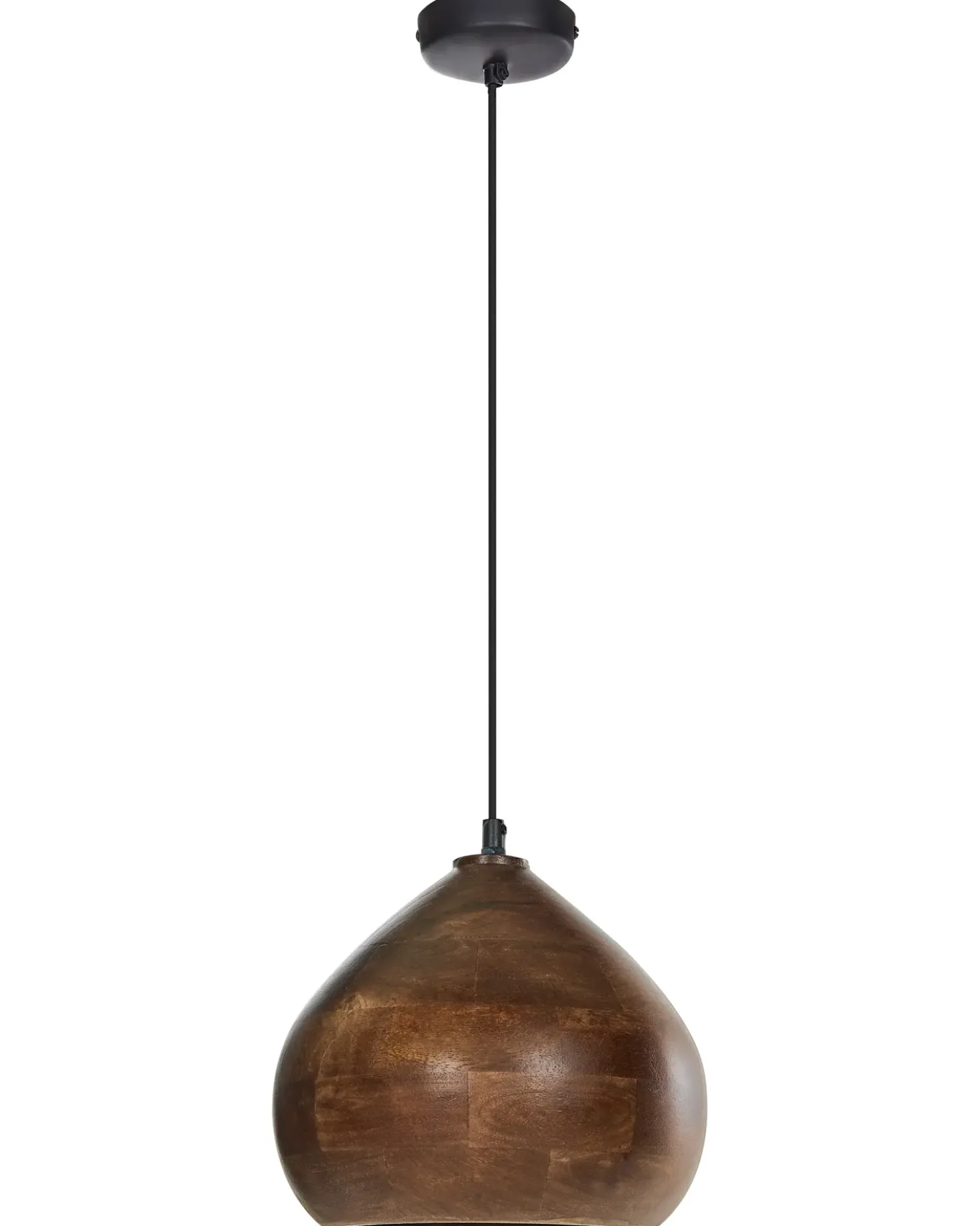 Lampadario SANYATI Legno di mango Marrone scuro