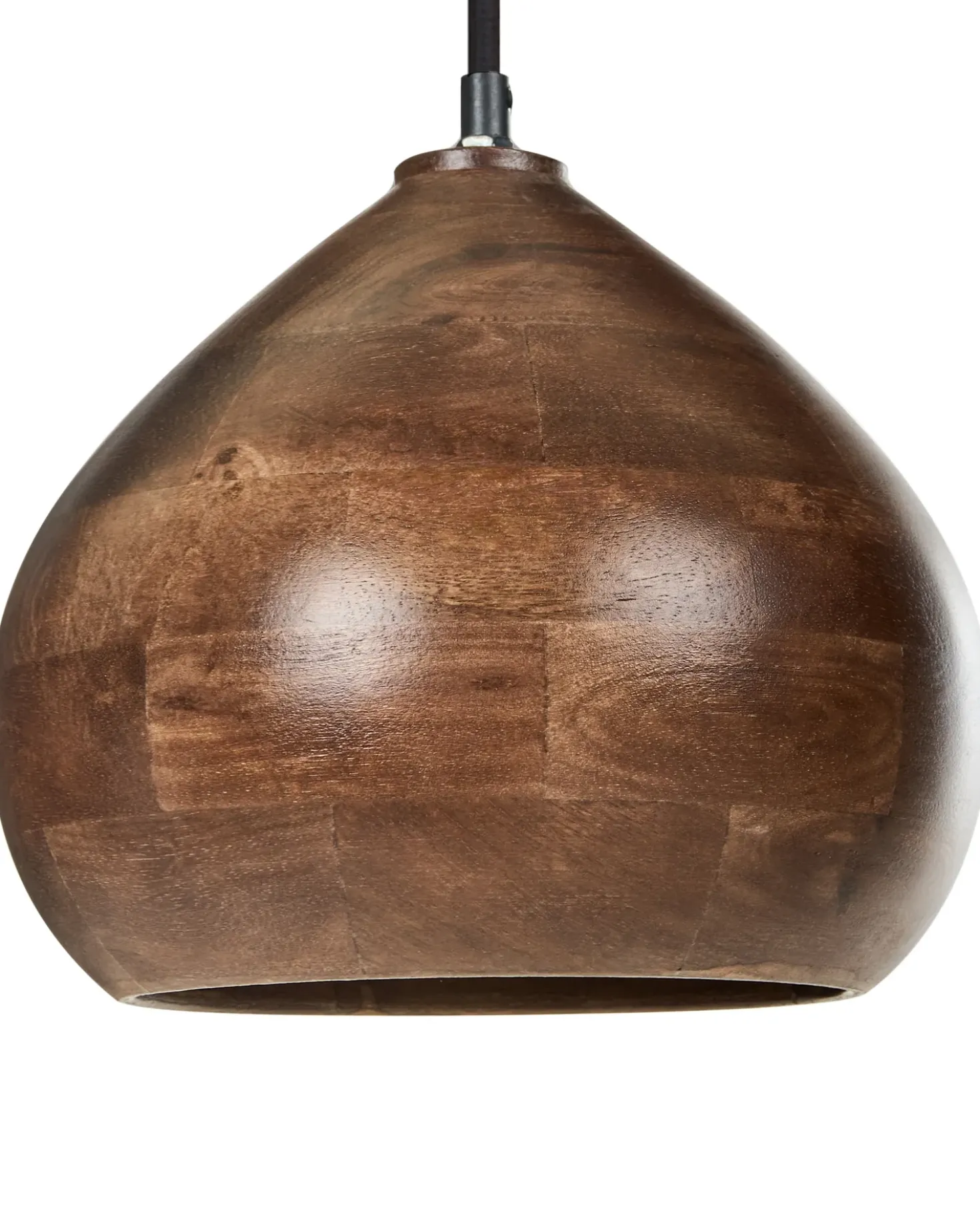 Lampadario SANYATI Legno di mango Marrone scuro