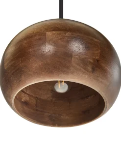 Lampadario SANYATI Legno di mango Marrone scuro