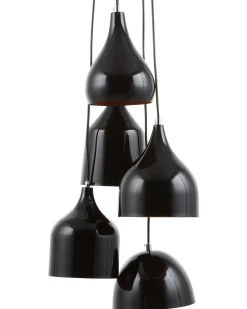 Lampadario SAVIO Metallo Marrone dorato Nero
