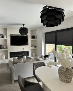 Lampadario SEGRE L Nero