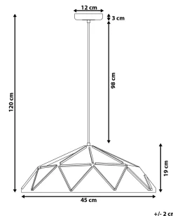 Lampadario SENIA Metallo Turchese