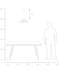 Lampadario SENIA Metallo Bianco