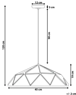 Lampadario SENIA Metallo Bianco