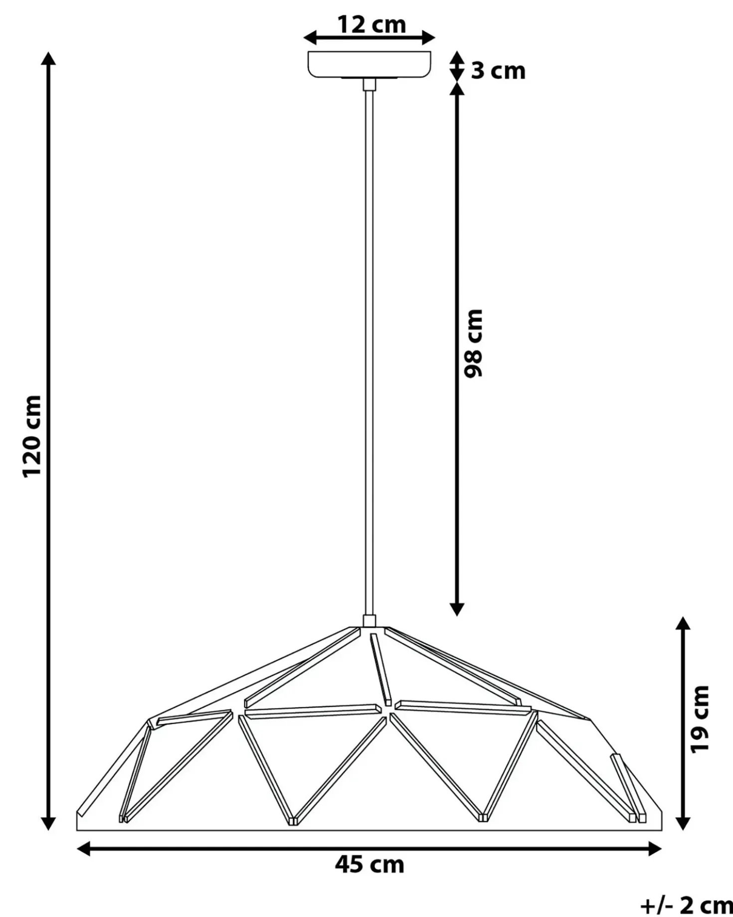 Lampadario SENIA Metallo Bianco