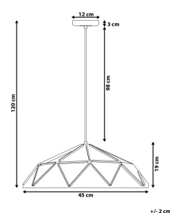 Lampadario SENIA Metallo Nero