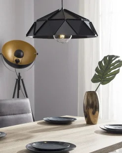 Lampadario SENIA Metallo Nero