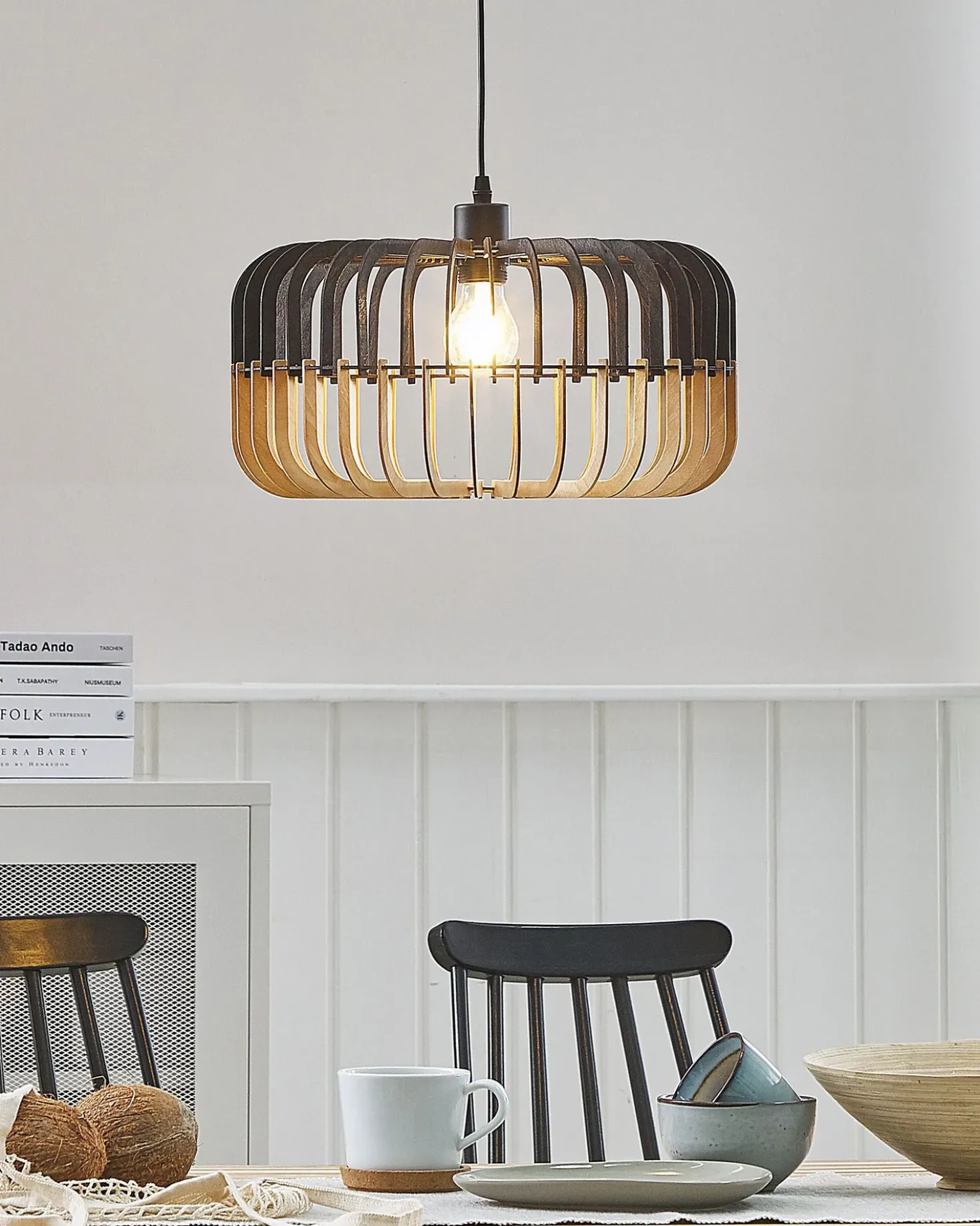 Lampadario SOUS Marrone/Nero
