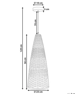 Lampadario SUAM Bambù Naturale