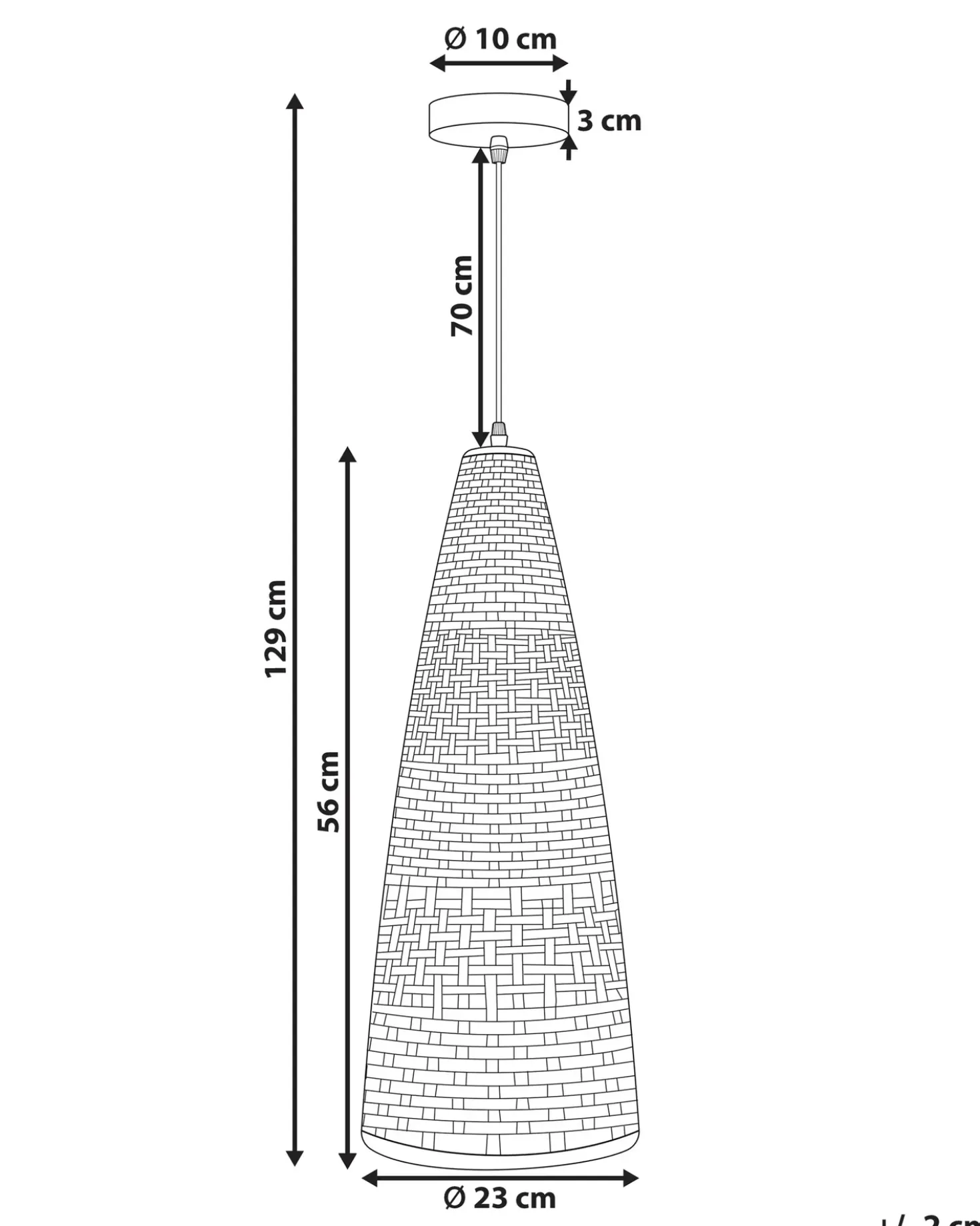 Lampadario SUAM Bambù Naturale