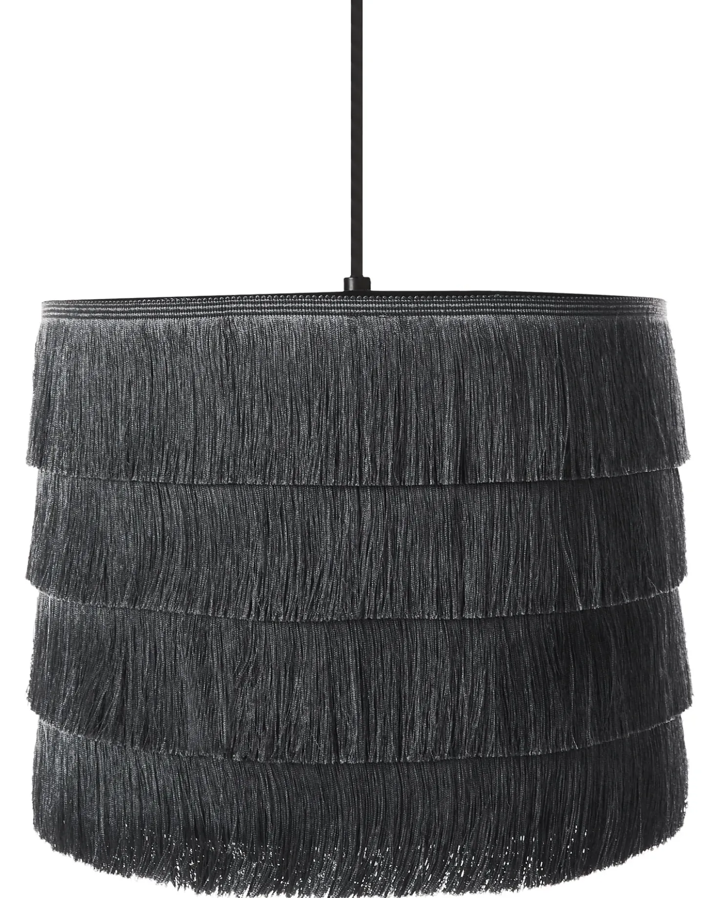 Lampadario SUAPURE Tessuto Nero