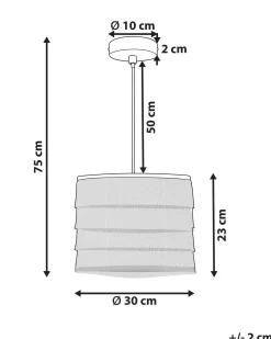 Lampadario SUAPURE Tessuto Rosa