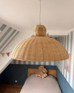 Lampadario SUERTE Rattan Naturale