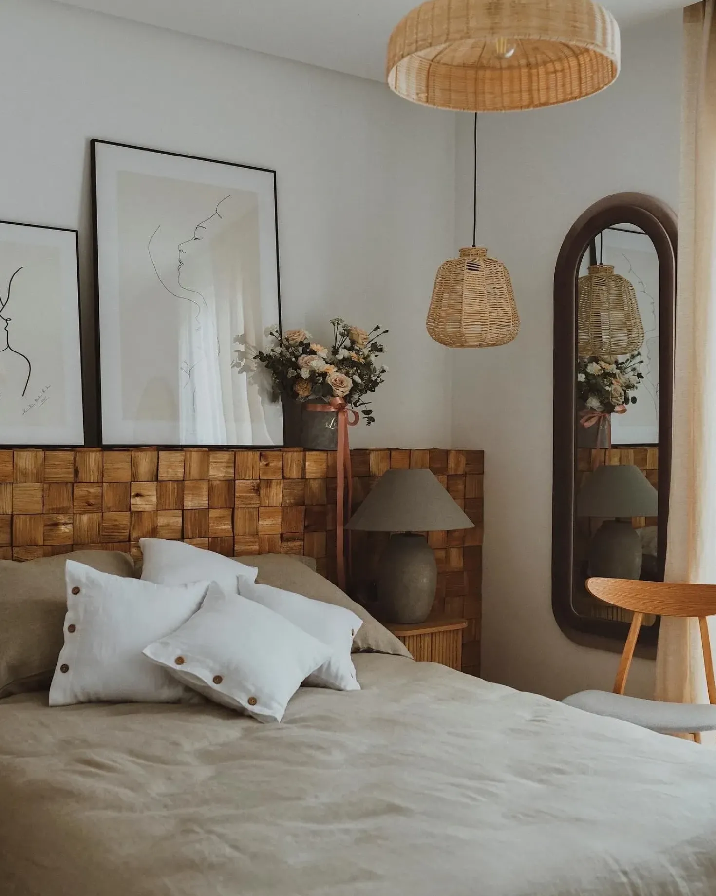 Lampadario TAMARIN Rattan Naturale