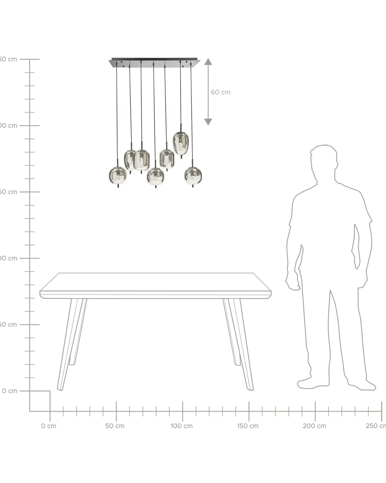 Lampadario TARLO Vetro Ottone