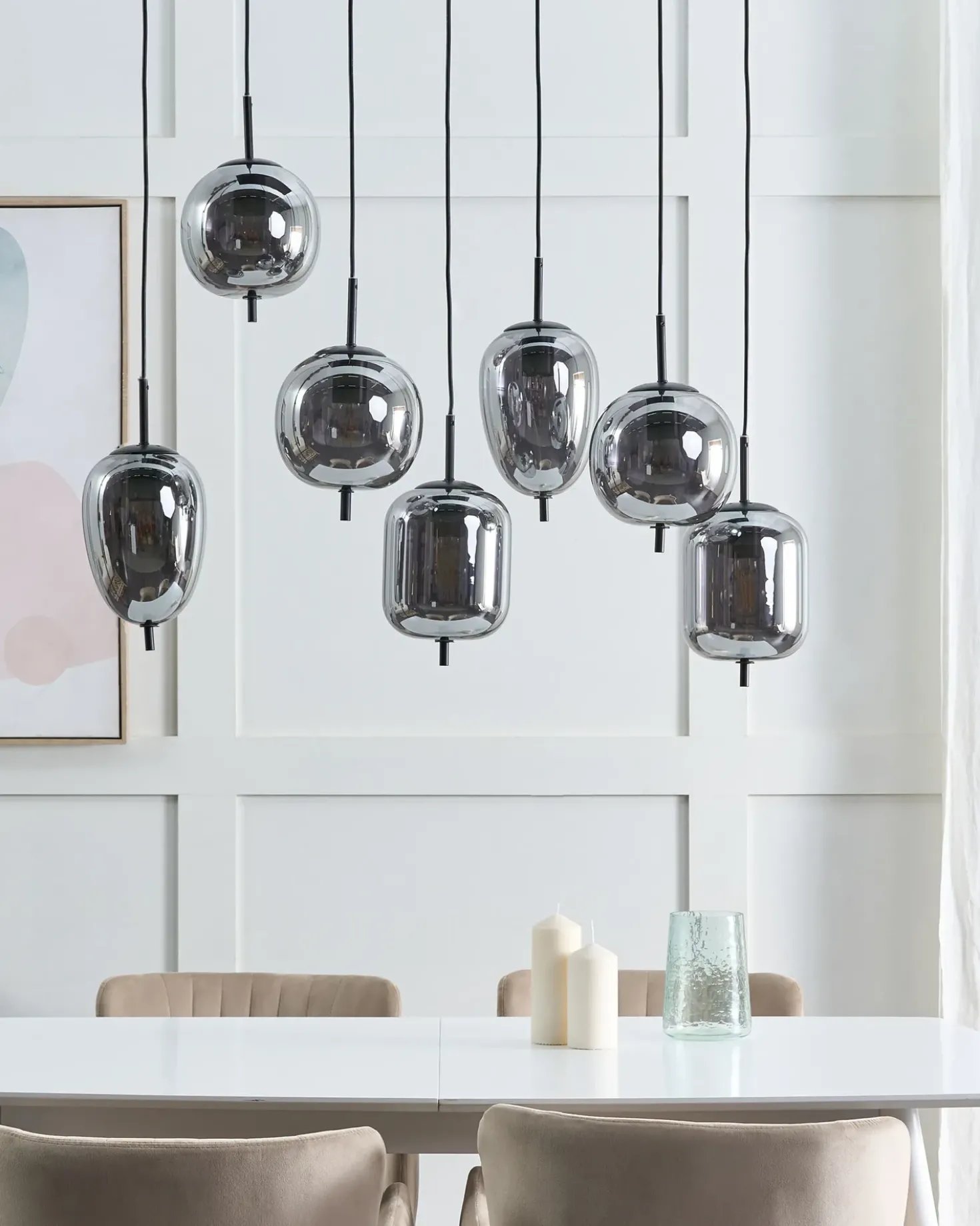Lampadario TARLO Vetro Ottone
