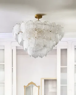 Lampadario TEMASH Vetro Ottone