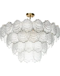 Lampadario TEMASH Vetro Ottone