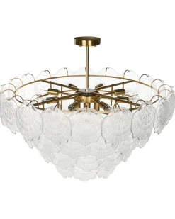 Lampadario TEMASH Vetro Ottone