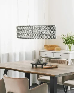 Lampadario TENNA Metallo Argento