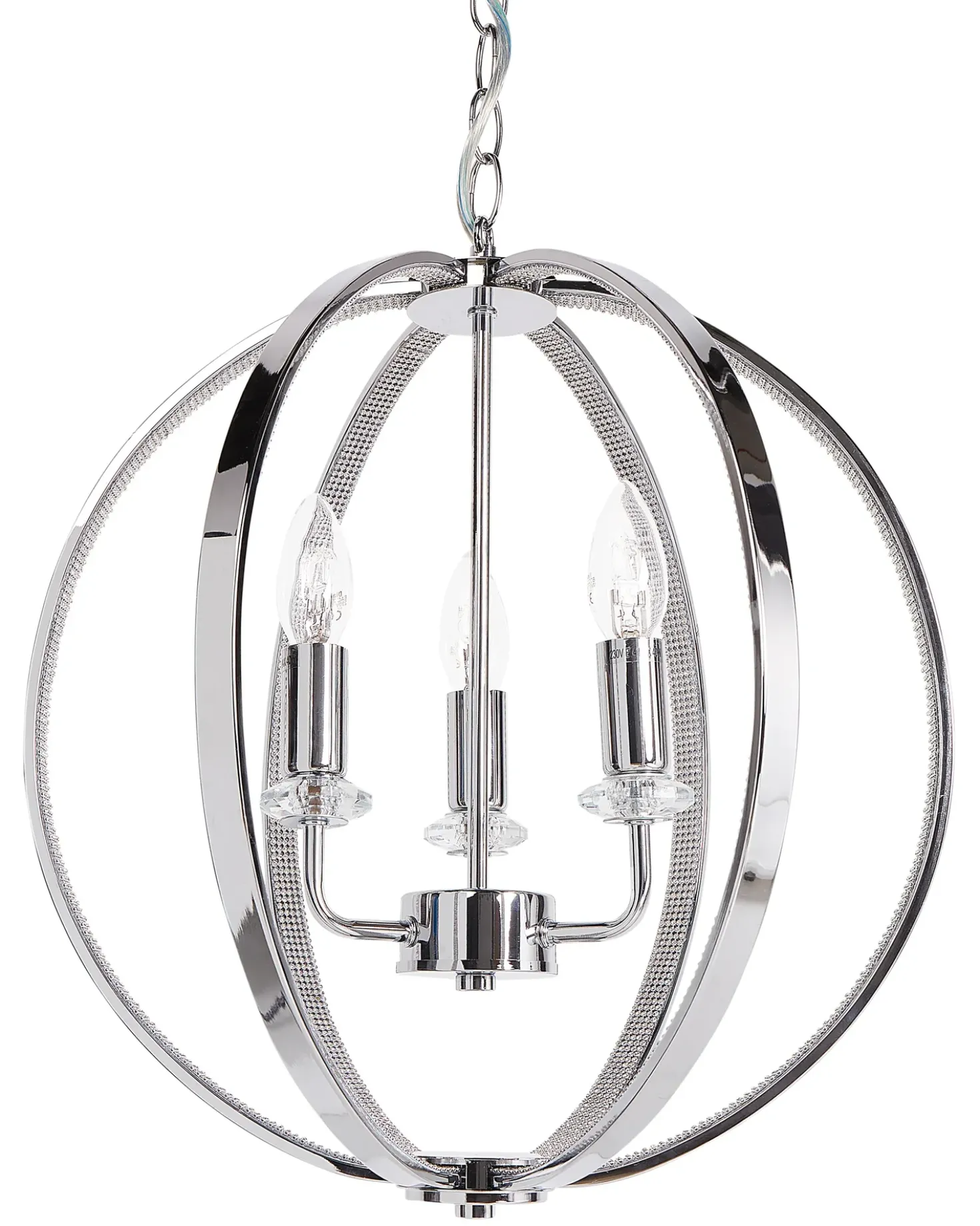 Lampadario TENOIRO Metallo Argento