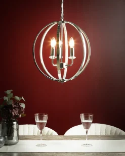 Lampadario TENOIRO Metallo Argento