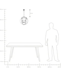 Lampadario TENOIRO Metallo Argento