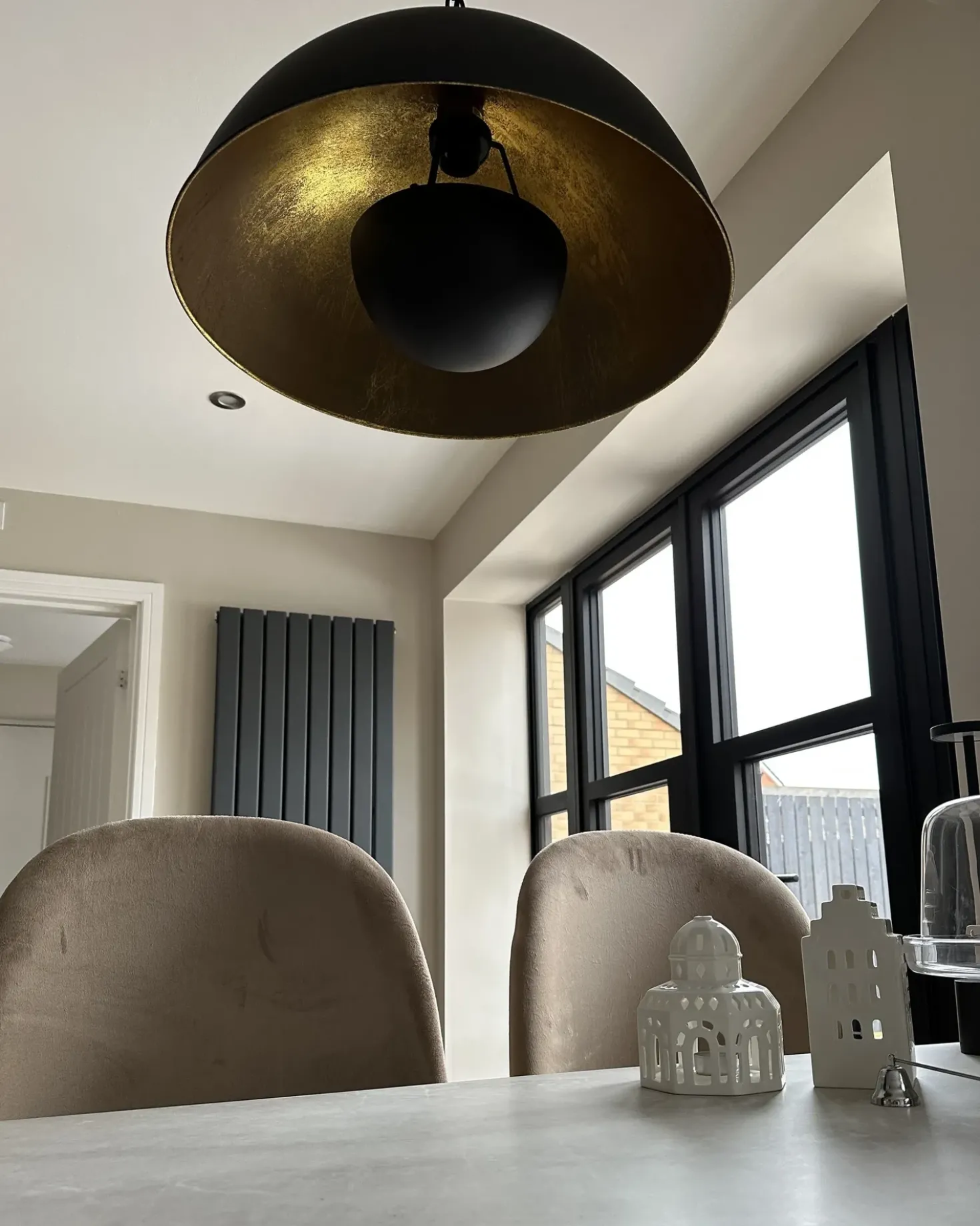 Lampadario THAMES Metallo Nero