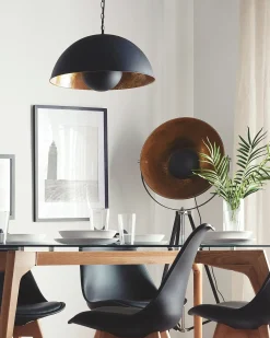 Lampadario THAMES Metallo Nero
