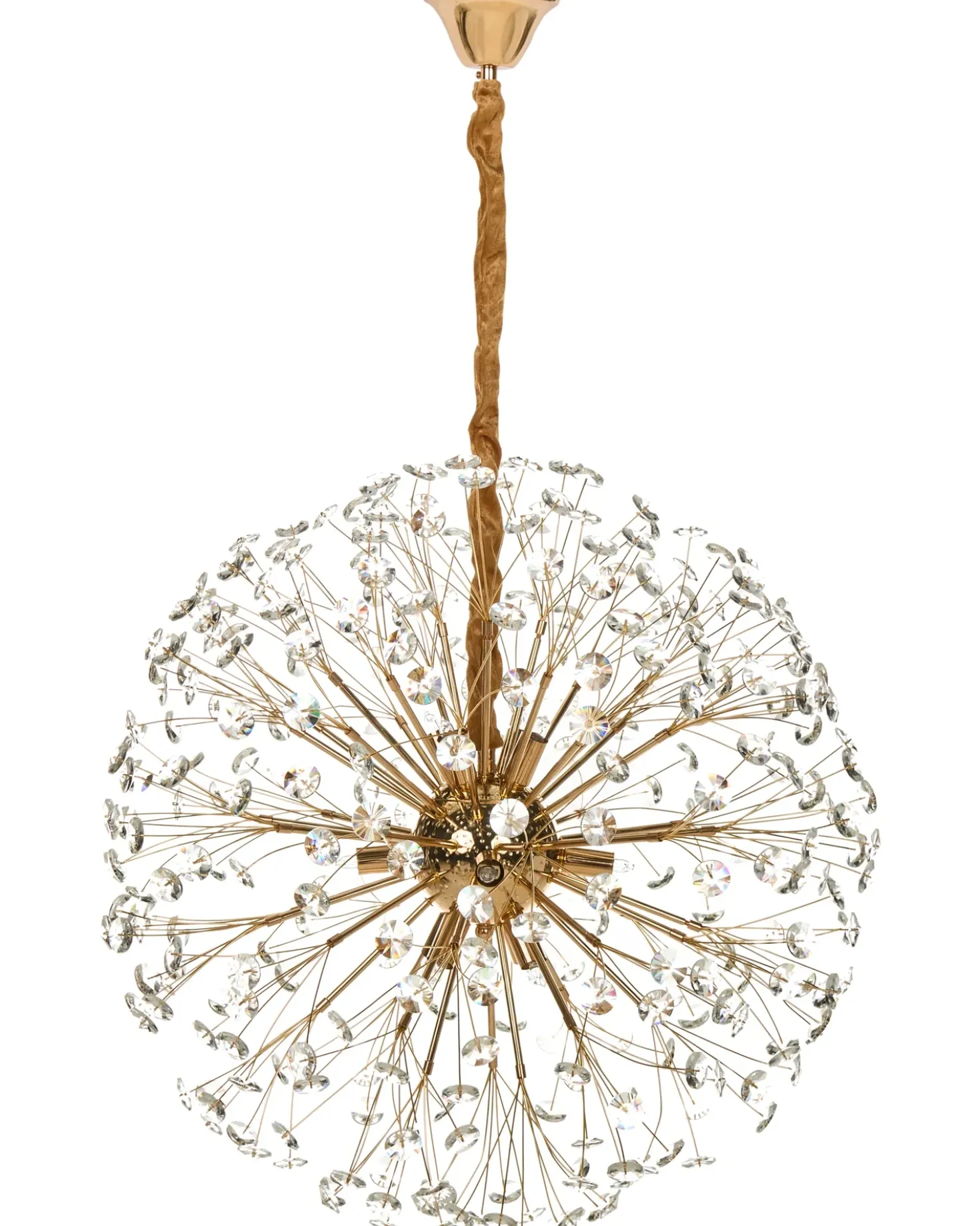 Lampadario TIMANE Vetro Ottone