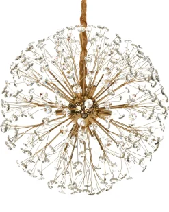 Lampadario TIMANE Vetro Ottone