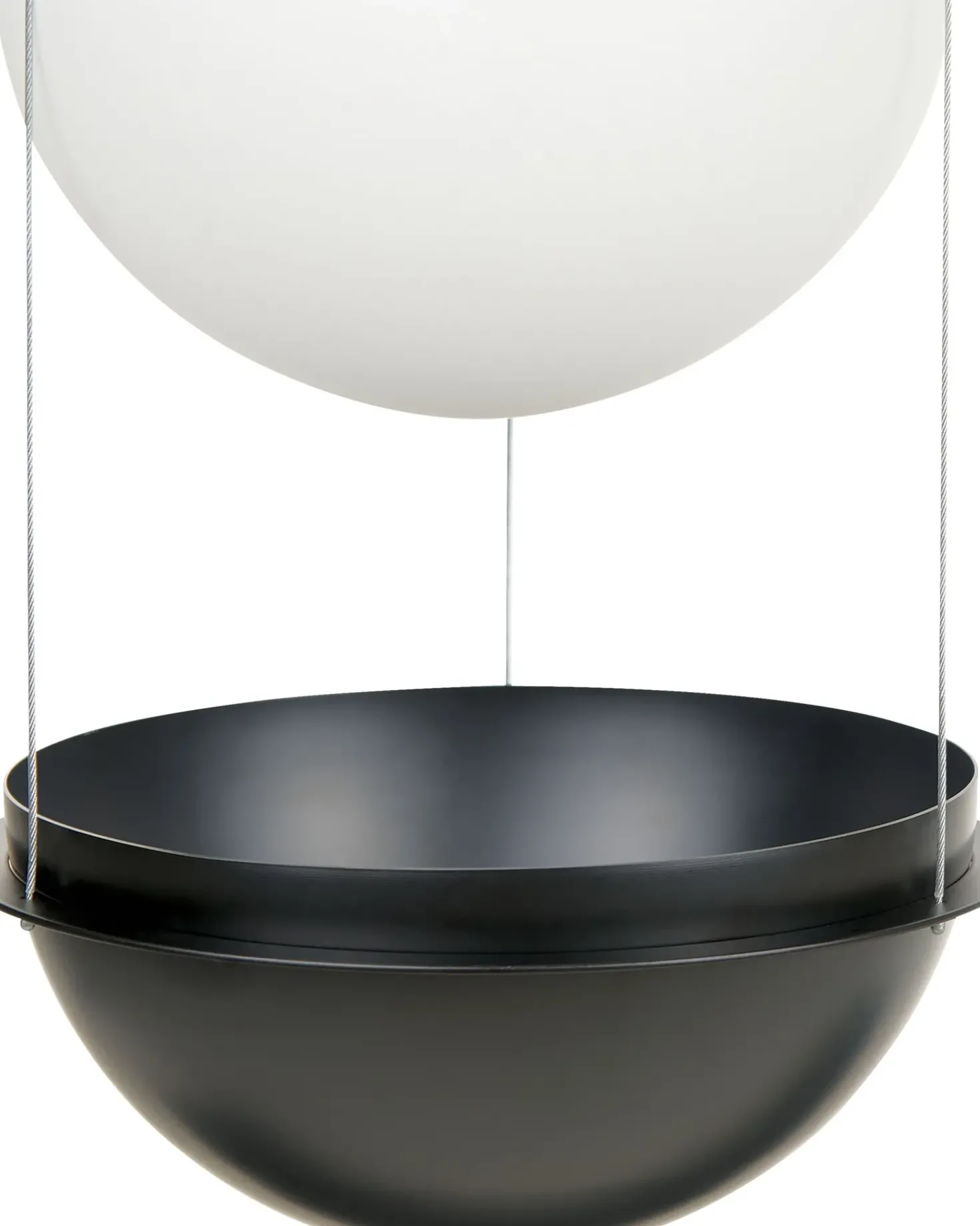 Lampadario TOBINS Vetro Nero