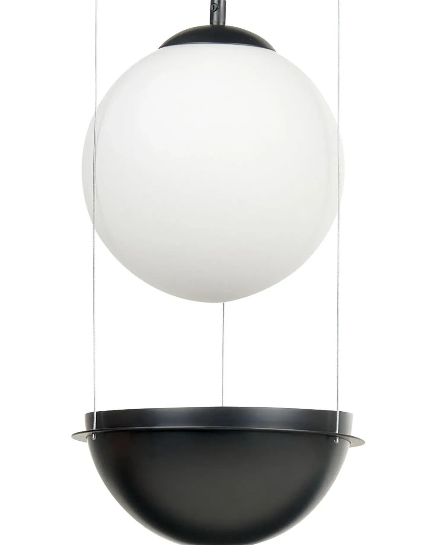 Lampadario TOBINS Vetro Nero