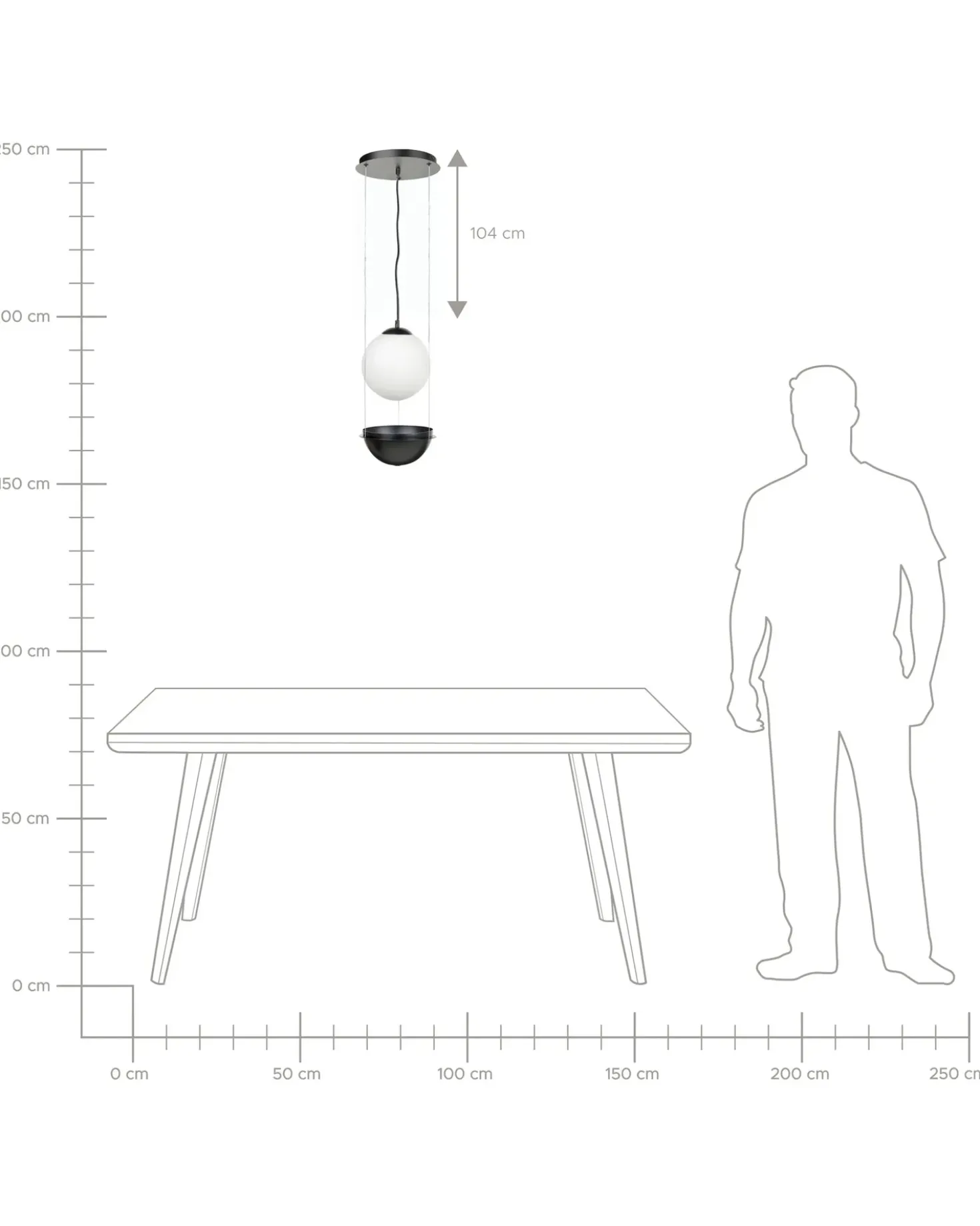 Lampadario TOBINS Vetro Nero