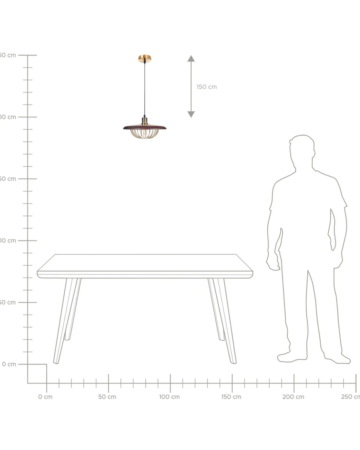 Lampadario TORDILLO Metallo Oro
