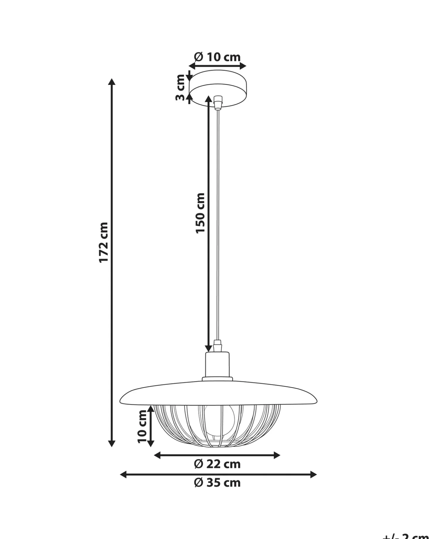 Lampadario TORDILLO Metallo Oro