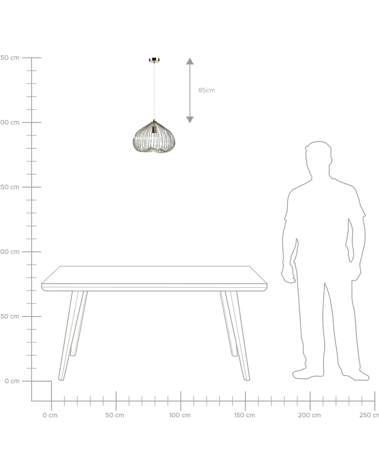 Lampadario TORDINO Metallo Oro