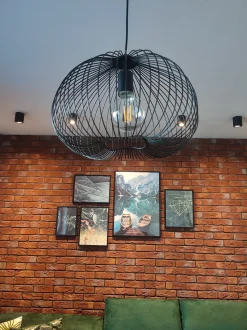 Lampadario TORDINO Metallo Nero