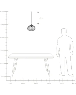 Lampadario TORDINO Metallo Nero
