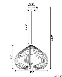 Lampadario TORDINO Metallo Rame