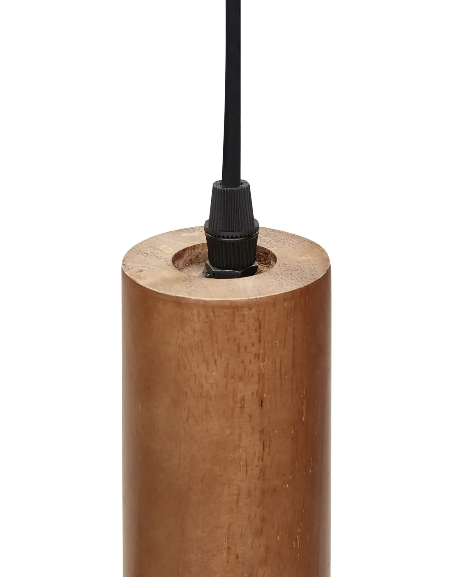 Lampadario TUTAKI Legno di quercia Nero