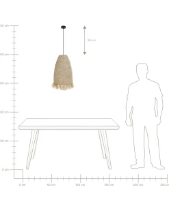 Lampadario TUTONG Vimini Naturale