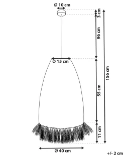 Lampadario TUTONG Vimini Naturale
