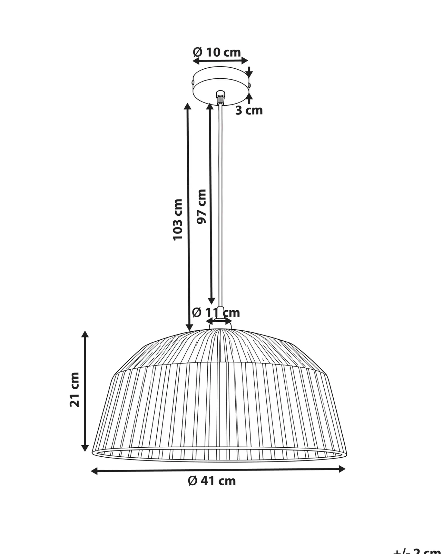 Lampadario UMBA Vimini Naturale